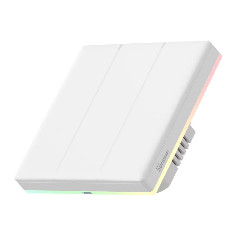 Sonoff TX T5 3C – Întrerupător Tactil Inteligent Wi‑Fi cu 3 Canale, LED RGB și Feedback Multisenzorial