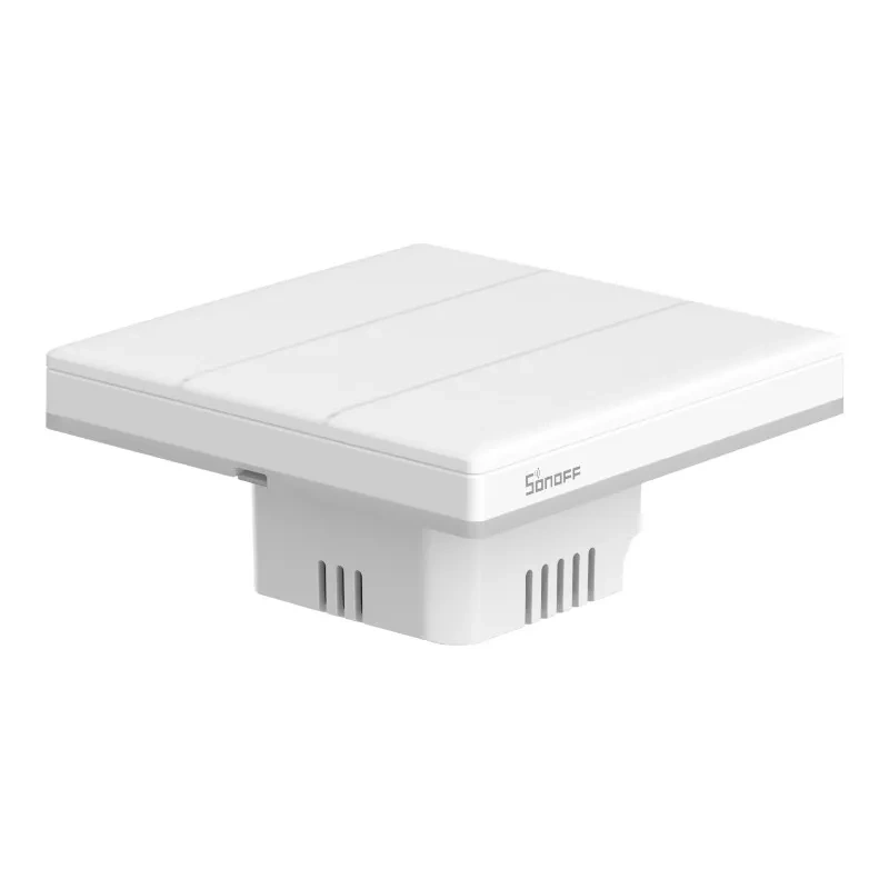Sonoff TX T5 3C – Întrerupător Tactil Inteligent Wi‑Fi cu 3 Canale, LED RGB și Feedback Multisenzorial
