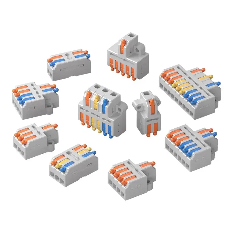 Sonoff D1‑2 – Set de 54 conectori rapizi reutilizabili pentru îmbinarea cablurilor electrice, 250 V 32A, cupru roșu + carcasă PC