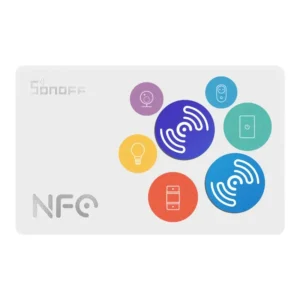 Sonoff NFC Smart Tag – card inteligent pentru declanșare automatizări prin eWeLink, compatibil Android/iOS, rezistent la apă