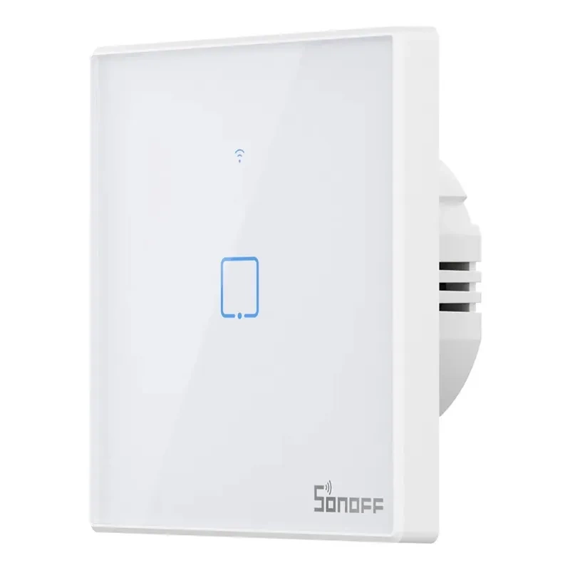 Sonoff T2 EU TX – Întrerupător tactil smart WiFi si RF 433MHz, 1 buton, design elegant, Alexa & Google