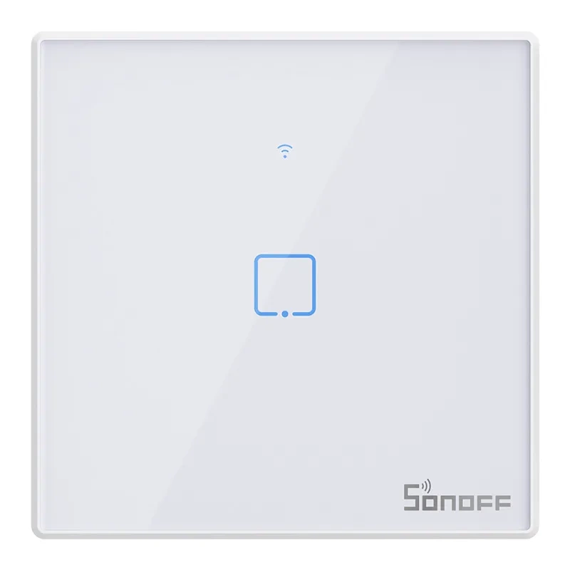 Sonoff T2 EU TX – Întrerupător tactil smart WiFi si RF 433MHz, 1 buton, design elegant, Alexa & Google