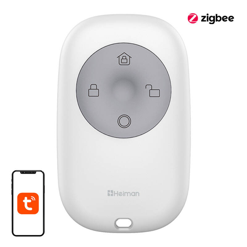 Heiman HS1RC-E – Telecomandă inteligentă Zigbee, 4 butoane, compatibilă Tuya Smart