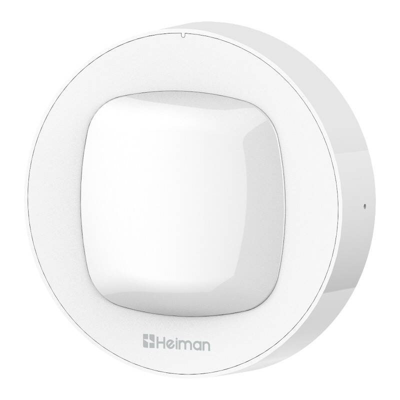 Heiman WS3MS – Senzor inteligent de mișcare PIR WiFi, 9m, 90°, compatibil Tuya, Smart Life