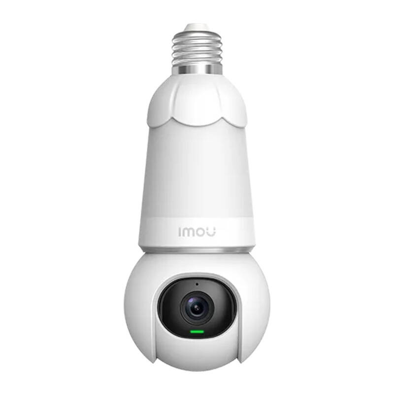 IMOU Bulb Cam 5MP – Cameră supraveghere WiFi 360 grade exterior cu bec E27, 5MP, viziune nocturnă 25m, audio, slot microSD 512GB