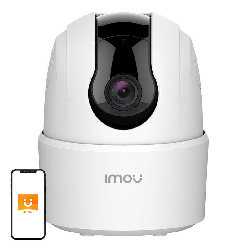 IMOU Ranger 2C – Cameră supraveghere WiFi 360 grade interior 5MP, viziune nocturnă 10m, audio, detecție persoane, microSD 512GB
