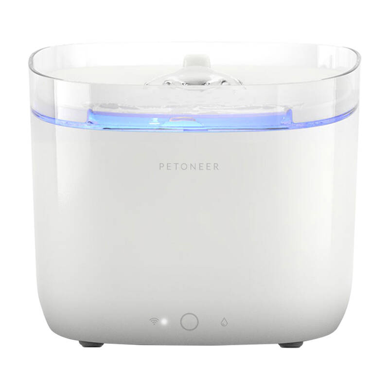 Fântână de apă smart Petoneer Fresco Mini Pro, 1,9 L, sterilizare UV-C, filtrare în 6 etape, aplicația Petoneer, sub 30 dB