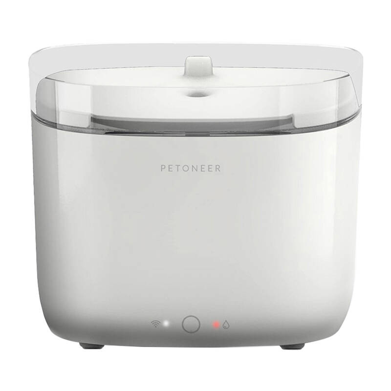Fântână de apă smart Petoneer Fresco Mini Pro, 1,9 L, sterilizare UV-C, filtrare în 6 etape, aplicația Petoneer, sub 30 dB