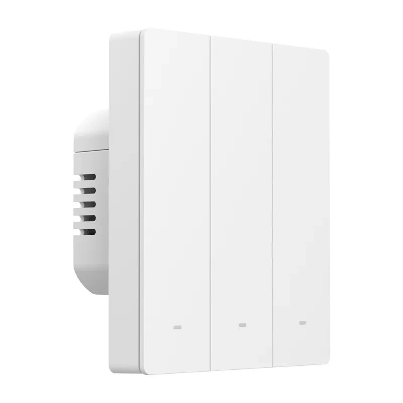 Sonoff M5-3C-80W – Întrerupător smart Wi-Fi, 3 butoane 2A pe canal, LED reglabil, scene și cronometre, compatibil Matter