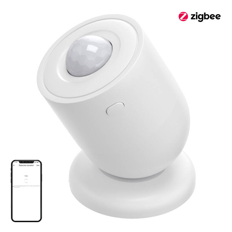 Sonoff SNZB‑03P – Senzor mișcare Zigbee 3.0, detectare rapidă 5s, baterie CR2477, unghi 110°, rază 6 m, alb