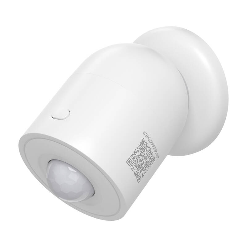 Sonoff SNZB‑03P – Senzor mișcare Zigbee 3.0, detectare rapidă 5s, baterie CR2477, unghi 110°, rază 6 m, alb