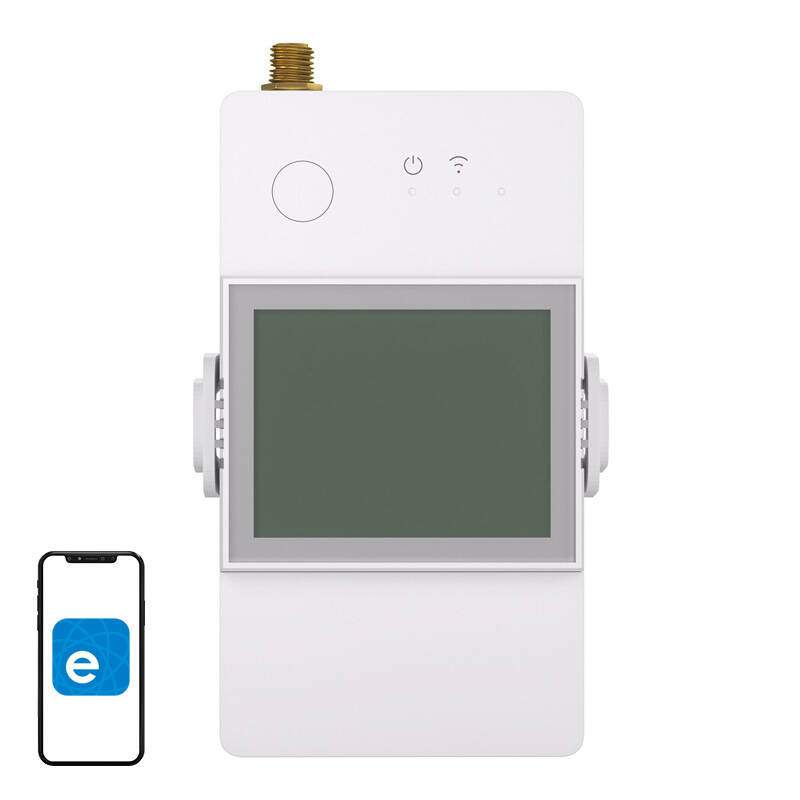 Sonoff POWCT – Monitor energie Wi‑Fi cu traductor CT100A, releu uscat 2A, istoric 6 luni, eWeLink, carcasă ignifugă albă