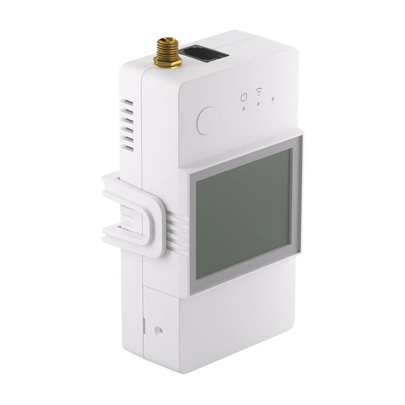 Sonoff POWCT – Monitor energie Wi‑Fi cu traductor CT100A, releu uscat 2A, istoric 6 luni, eWeLink, carcasă ignifugă albă