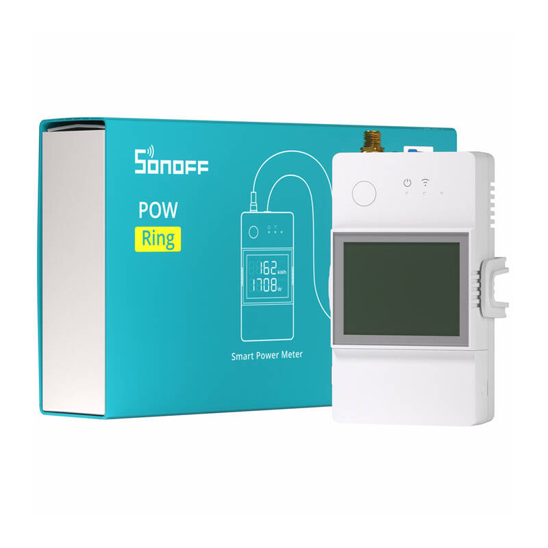 Sonoff POWCT – Monitor energie Wi‑Fi cu traductor CT100A, releu uscat 2A, istoric 6 luni, eWeLink, carcasă ignifugă albă