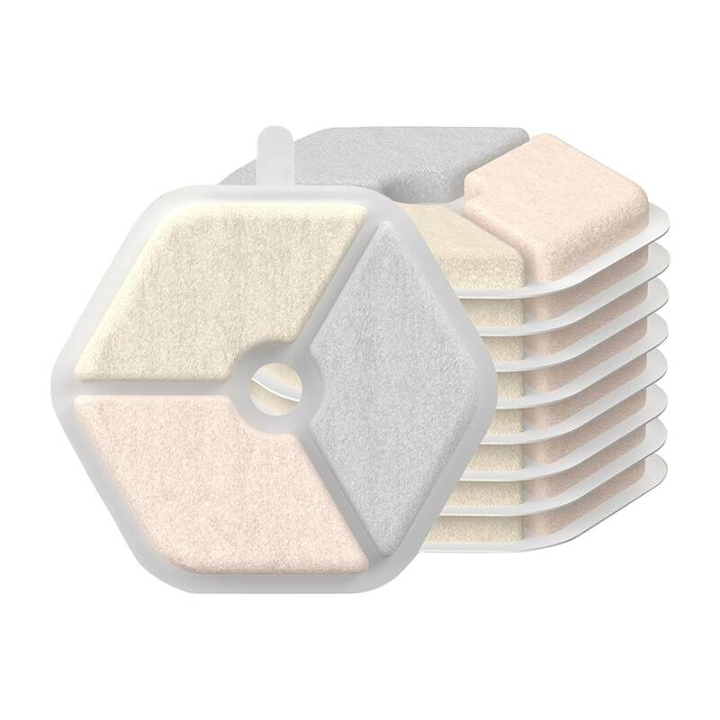 Oneisall PTM-643 – Set 9 filtre de schimb pentru fântâna inteligentă fără fir pentru animale de companie, 4L