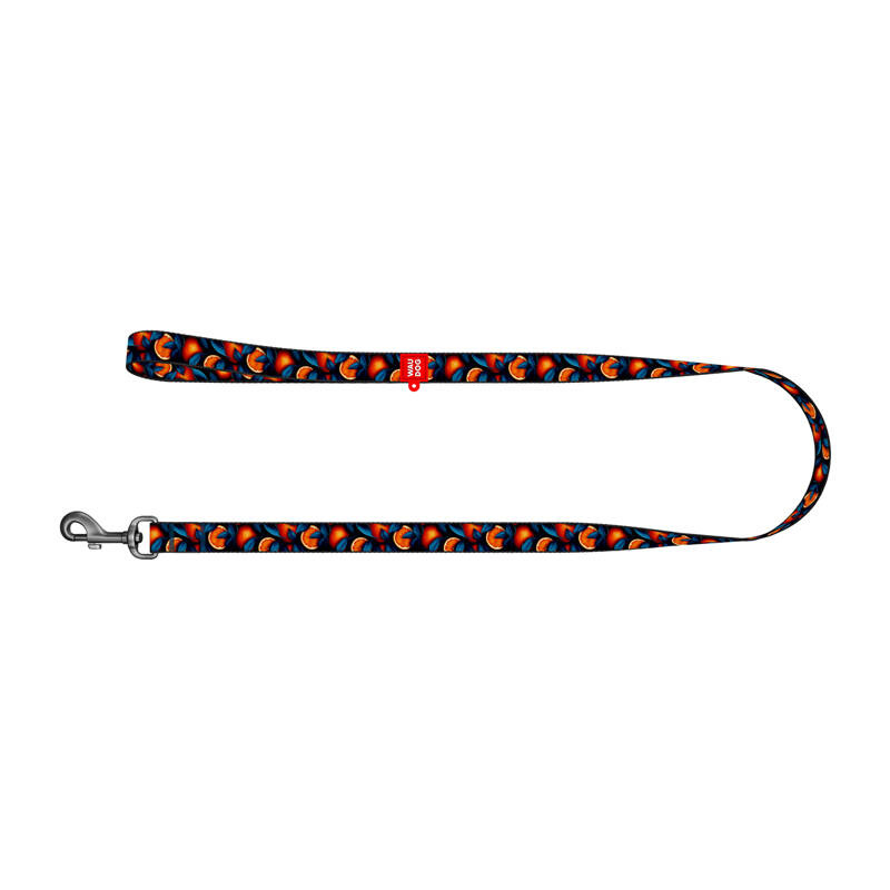 Lesă de câine din nailon, model ''Portocale'' lungime 122 cm Waudog
