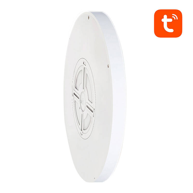 Plafonieră smart subțire WiFi + Bluetooth Gosund LB12, 30 cm, RGB + alb reglabil, 24 W, IP54, telecomandă
