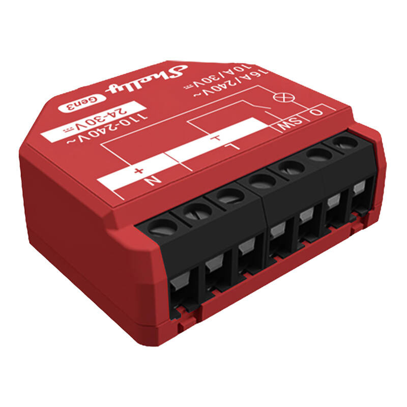 Shelly 1PM Gen3 – Releu inteligent WiFi, 1 canal, 16A, cu monitorizare consum