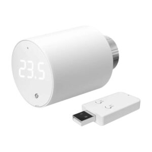Shelly BLU TRV – Cap termostatic inteligent Bluetooth cu unitate de control, alb