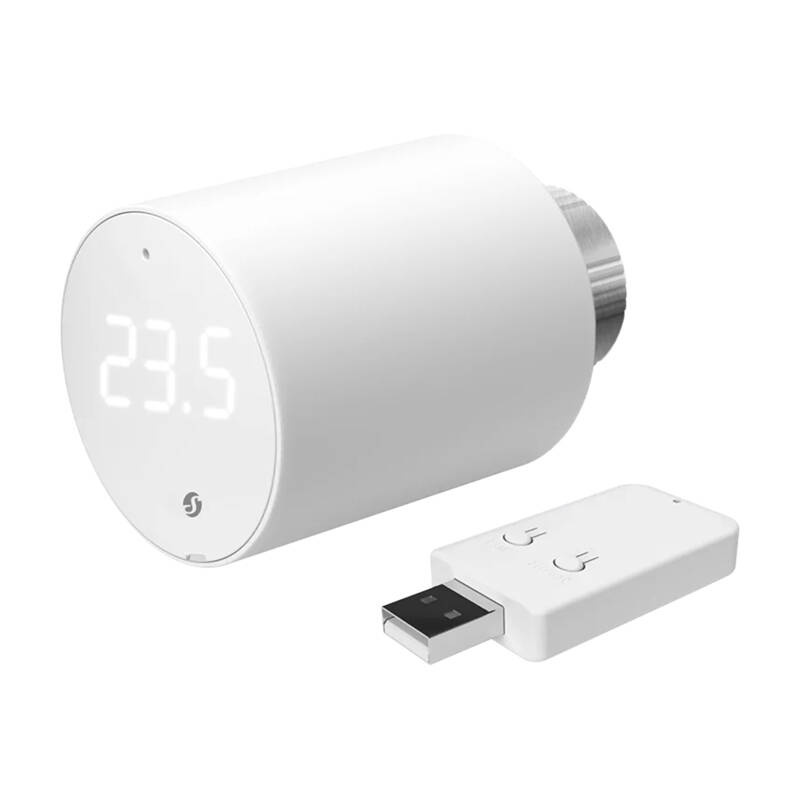 Shelly BLU TRV – Cap termostatic inteligent Bluetooth cu unitate de control, alb