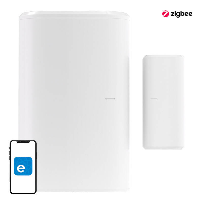 Sonoff SNZB‑04P – Senzor ușă și fereastră Zigbee 3.0, notificări instant, autonomie 5 ani, baterie CR2477, alb