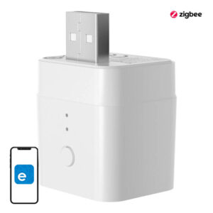 Sonoff ZBMicro – Adaptor USB‑Zigbee 3.0, Turbo Mesh, 36 W cu QC 3.0, alb