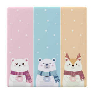 Sonoff T5 Cartoon 3C – Capac frontal decorativ pentru întrerupător smart TX Ultimate, design cartoon, compatibil 3 canale