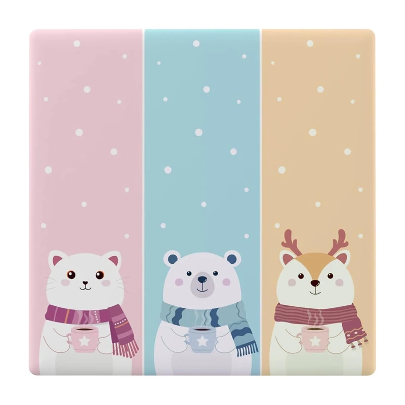 Sonoff T5 Cartoon 3C – Capac frontal decorativ pentru întrerupător smart TX Ultimate, design cartoon, compatibil 3 canale