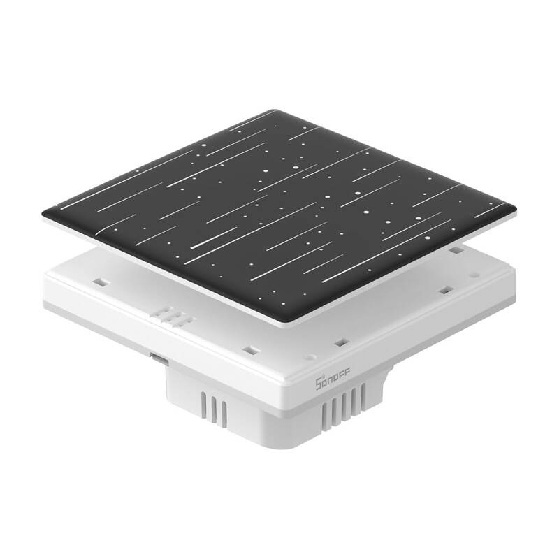 Sonoff Star 1C – Panou decorativ model star pentru întrerupător TX Ultimate T5 1 canal, 86 × 86 × 39 mm
