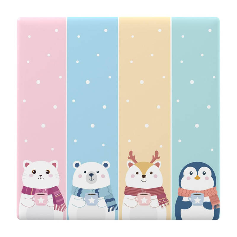 Sonoff T5 Cartoon 4C – Capac frontal decorativ pentru întrerupător smart TX Ultimate, design cartoon, compatibil 4 canale