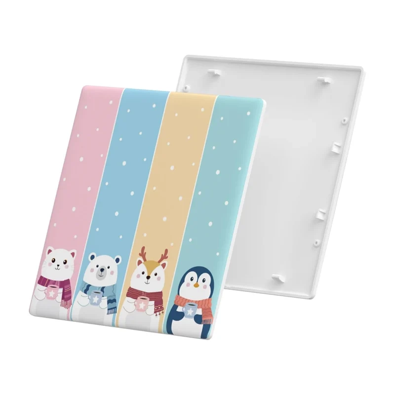 Sonoff T5 Cartoon 4C – Capac frontal decorativ pentru întrerupător smart TX Ultimate, design cartoon, compatibil 4 canale