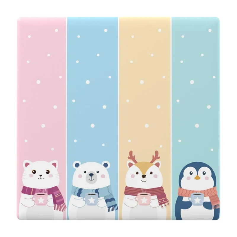Sonoff T5 Cartoon 4C – Capac frontal decorativ pentru întrerupător smart TX Ultimate, design cartoon, compatibil 4 canale