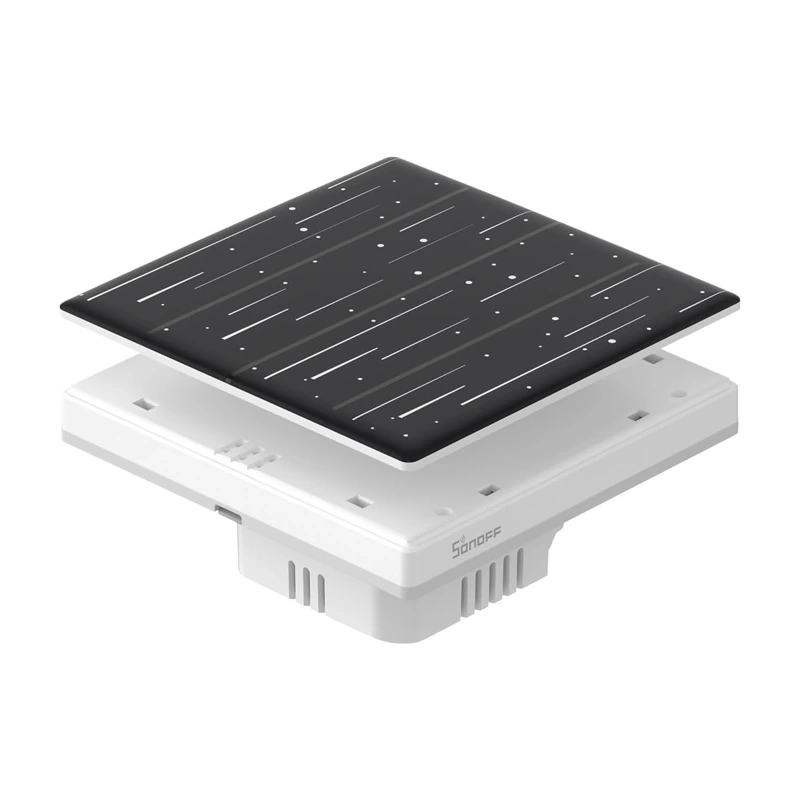 Sonoff Star 4C – Panou decorativ model star pentru întrerupător TX Ultimate T5 4 canale, 86 × 86 × 39 mm