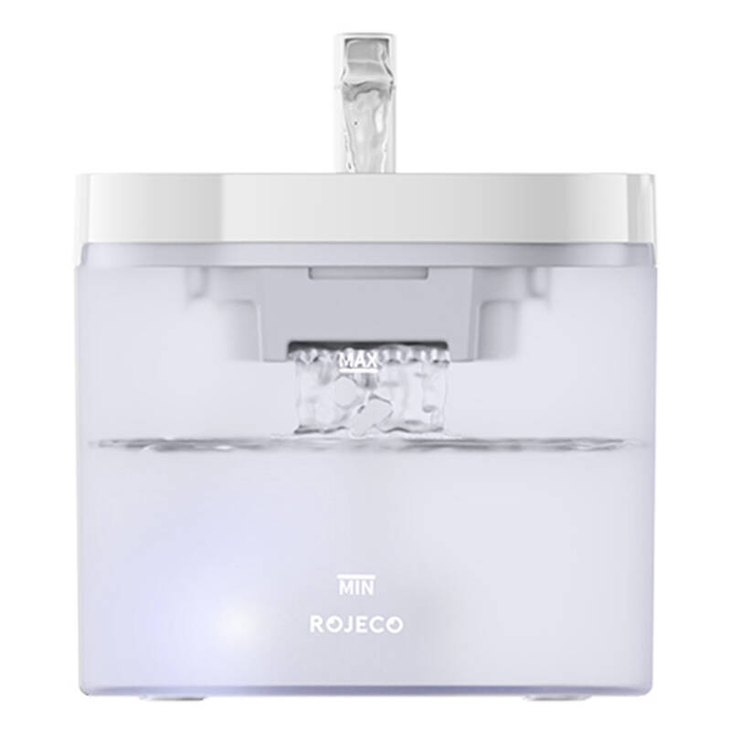 Rojeco RYSJ-12 – Fântână de apă 1,5L pentru animale de companie, dublă filtrare carbon activ și burete, funcționare silențioasă