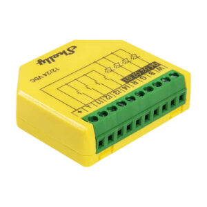 Shelly Plus RGBW PM – Controler inteligent WiFi pentru benzi LED RGBW, 12/24V, 4 canale, cu monitorizare consum