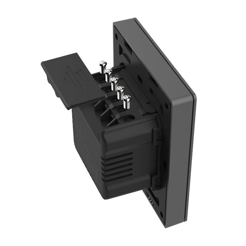 Sonoff M5‑3C‑80 – întrerupător Wi‑Fi Matter smart, 3 canale, 6A, LED reglabil, gri