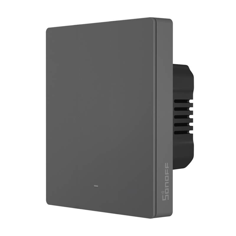Sonoff M5‑1C‑80 – întrerupător Wi‑Fi Matter smart, 1 canal, 6A, LED reglabil, gri