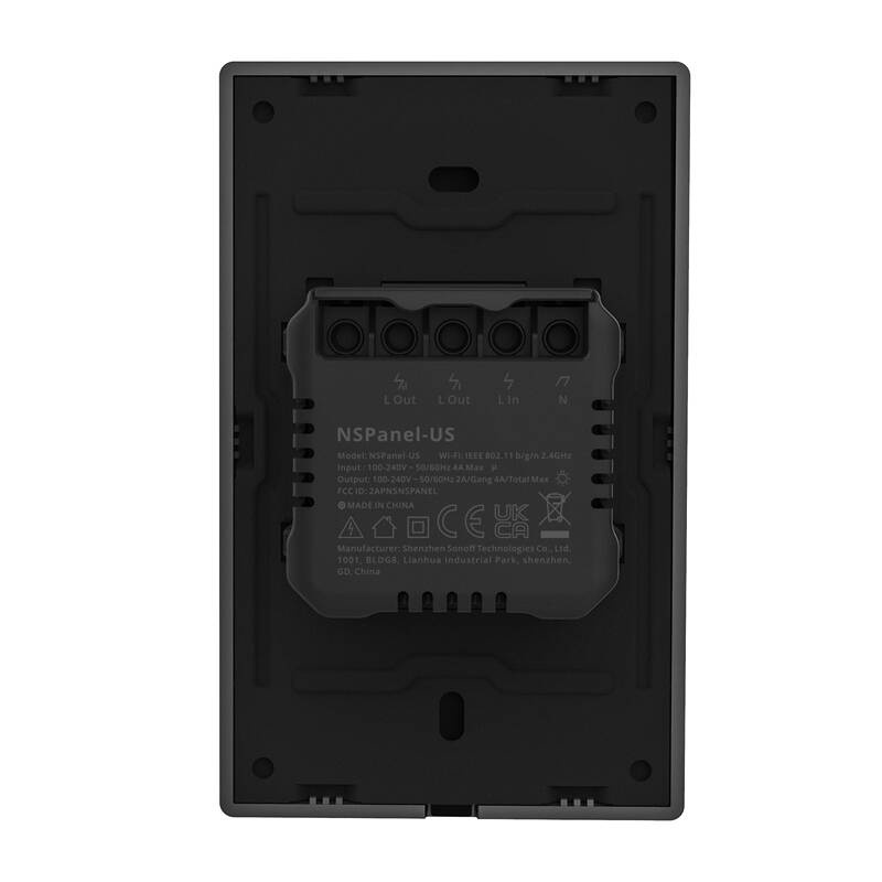 Sonoff NSPanel Pro 120 – Panou smart Wi-Fi 4,7 inch tactil, hub ZigBee 3.0, termostat integrat, 2 butoane fizice, negru
