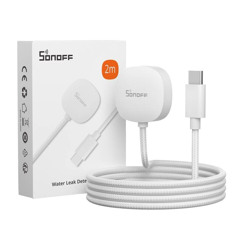 Sonoff WLDC200 – Cablu prelungitor pentru detector scurgeri SNZB‑05P, 2 m