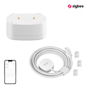 Set senzor inundatie Zigbee + cablu prelungitor 2 m – SONOFF SNZB‑05P & WLDC200, IP67, autonomie 5 ani, Zigbee 3.0