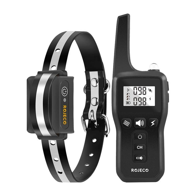 Guler electric de lătrat Rojeco 1000m PD529 (negru)