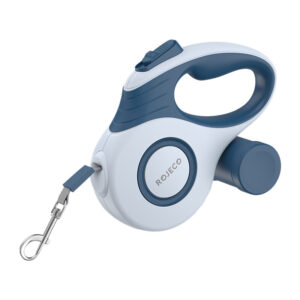 Rojeco A12 5M Lesă automată retractabilă pentru câini (albastru)