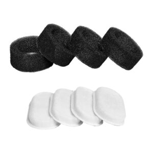 Rojeco 3.2L /2L Filtre pentru fântâna de apă pentru pisici din oțel inoxidabil 4Set