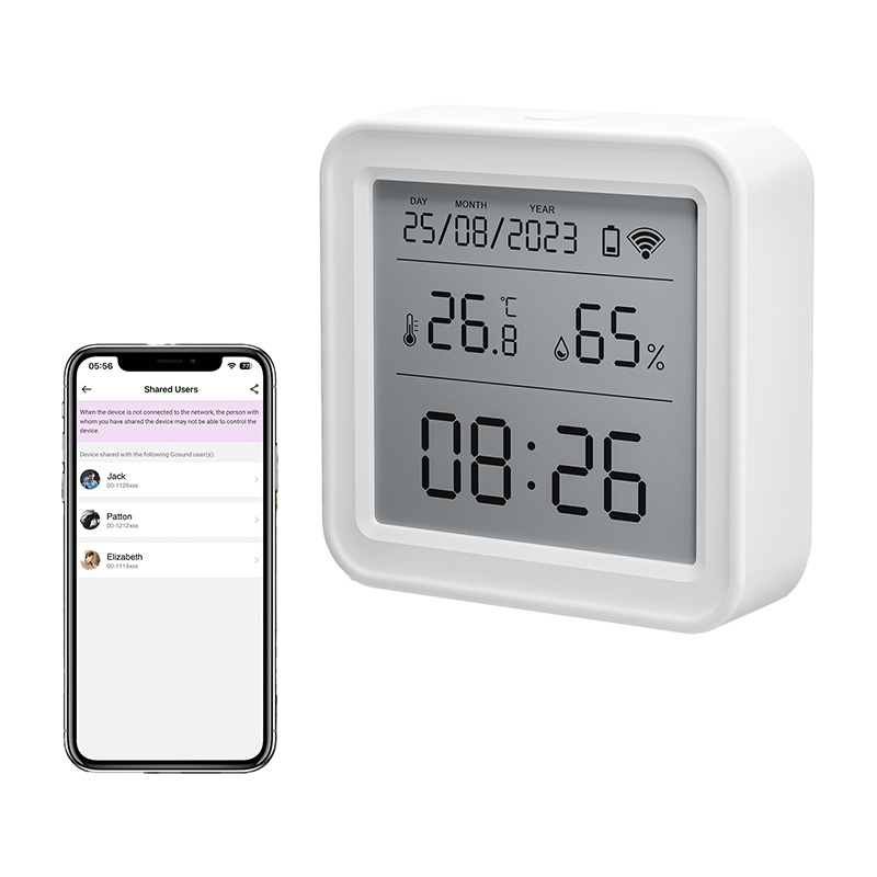 Zigbee Gosund ST17 LCD senzor inteligent de temperatură și umiditate Tuya