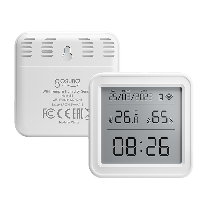 Zigbee Gosund ST17 LCD senzor inteligent de temperatură și umiditate Tuya