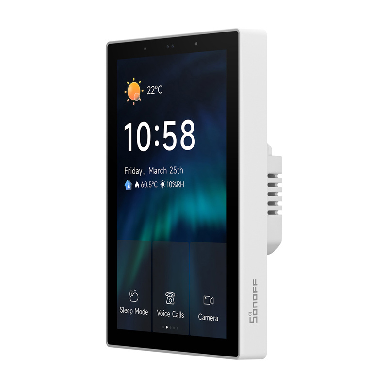 Sonoff NSPanel Pro 120 – Panou control Wi‑Fi 4,7″ tactil, Hub Zigbee 3.0 & Matter, interfon, widget energie,termostat, alb