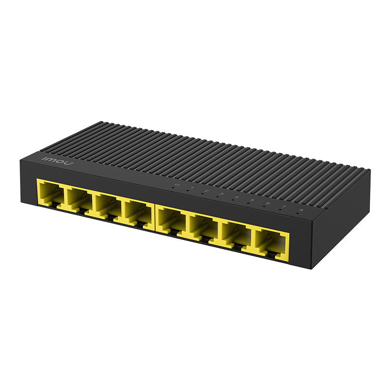 IMOU SG108C – Switch LAN cu 8 porturi Gigabit, capacitate de comutare 16 Gbps, montaj pe birou sau perete