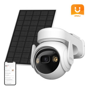 IMOU Cell PT Lite – Cameră supraveghere WiFi rotativă exterior 3MP, panou solar tip C, viziune nocturnă 20m, audio, slot microSD
