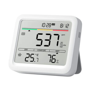 SwitchBot Meter Pro Senzor CO2 Smart – monitorizare CO2, temperatură și umiditate, ecran LCD, alarme, USB‑C