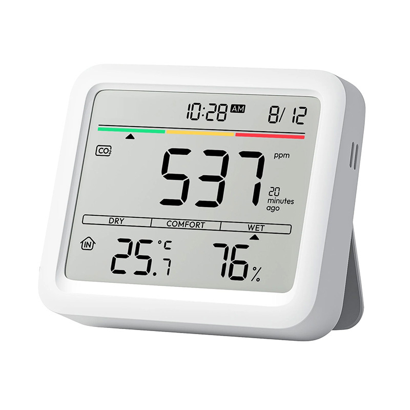 SwitchBot Meter Pro Senzor CO2 Smart – monitorizare CO2, temperatură și umiditate, ecran LCD, alarme, USB‑C